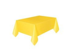 Obrus foliowy żółty - 120 x 140 cm - 1 szt.