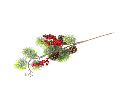 Dekoracja gałązka świąteczna - 55 cm - 1 szt.