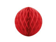 Dekoracja wisząca kula czerwona - 30 cm - 1 szt.