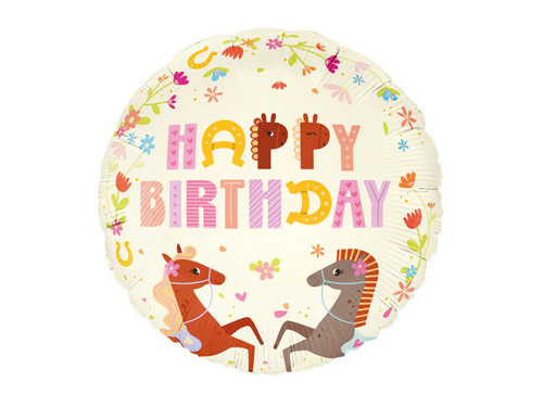 Balon foliowy Koniki - 45 cm - 1 szt.