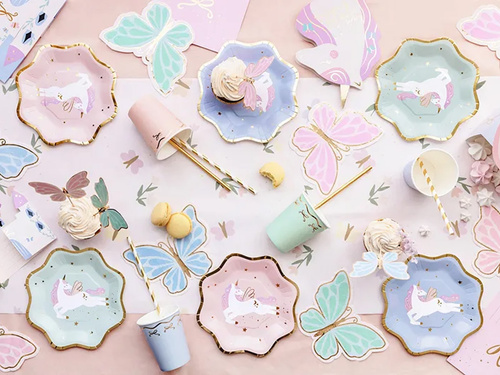 Serwetki urodzinowe Motylki - 16 x 12 cm - 12 szt.