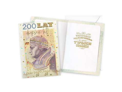 Kartka urodzinowa - 16.6 x 11.7 cm - 1 szt.