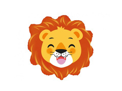 Balon foliowy Lew - 59 x 58 cm - 1 szt.