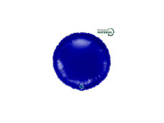 Balon foliowy okrągły niebieski Capri - 14" - 1 szt.
