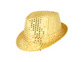 Kapelusz z cekinami złoty - 1 szt.