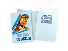Kartka urodzinowa dla dziecka Psi Patrol - 11 x 17 cm 1 szt.