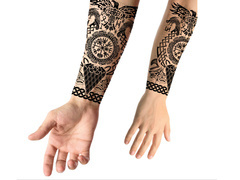 Tatuaż na przedramię Wiking - 1 szt.