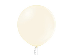 Balon lateksowy pastelowy waniliowy - olbrzym 60 cm - 1 szt.