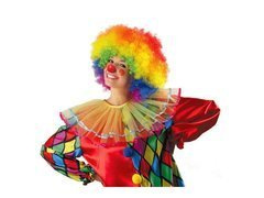 Peruka Afro tęczowa - 1 szt.