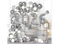 Zestaw balonów do girlandy balonowej na Sylwestra 2026 - 106 szt.