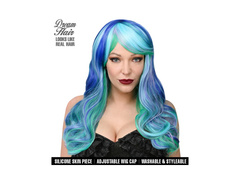 Peruka Leia Dream Hair niebiesko-turkusowa