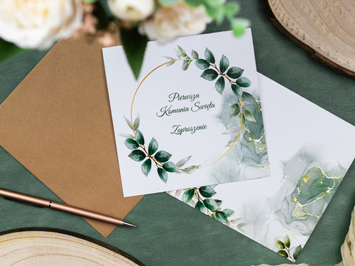 Zaproszenia na I Komunię Świętą - 6 szt.