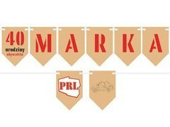 Baner flagi personalizowany PRL - 500 cm