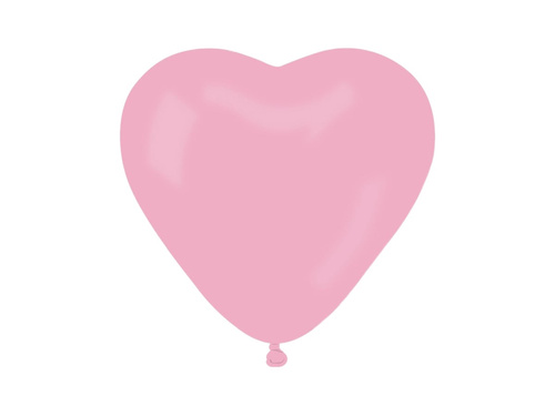 Balony lateksowe Serca jasnoróżowe - 10 szt.