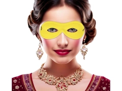 Maska karnawałowa złota - 1 szt.