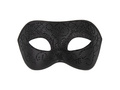 Maska karnawałowa - czarna - 1 szt.