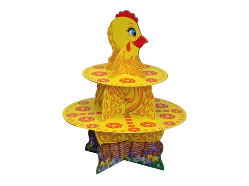 Dekoracyjna podstawka na pisanki z owijkami - 1 kpl.