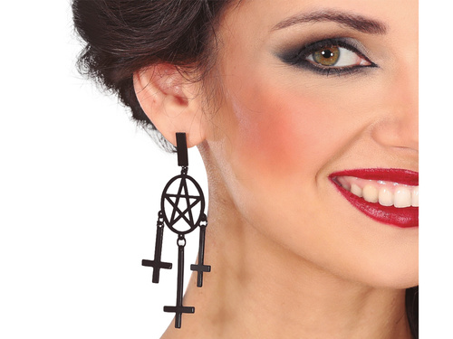 Kolczyki diabelskie krzyże - 1 szt.