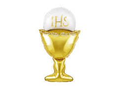 Balon foliowy Kielich z hostią - 45 cm - 1 szt.