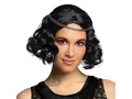 Peruka Retro czarna z opaską - 1 szt.