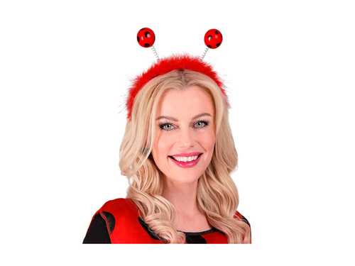 Opaska na głowę biedronka