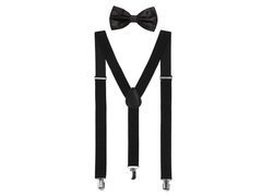 Zestaw lata 20 dla mężczyzny czarny