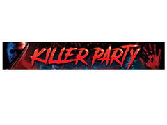 Baner materiałowy Killer Party - 290 cm x 50 cm - 1 szt.