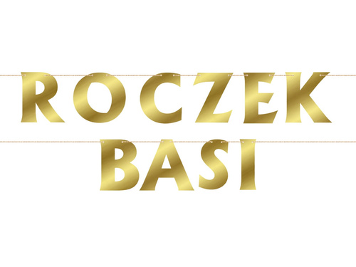 Baner Personalizowany złoty - 20 liter
