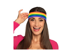 Opaska na głowę tęczowa