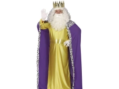Kostium Król fioletowo-złoty dla mężczyzny