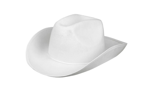 Kapelusz kowbojski biały - 1 szt.