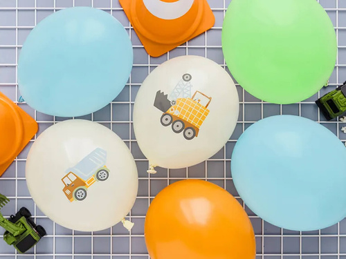 Balony lateksowe Budowa - 50 szt.