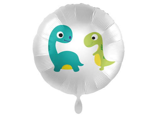 Balon foliowy Wesołe Dinozaury - 45 cm - 1 szt.