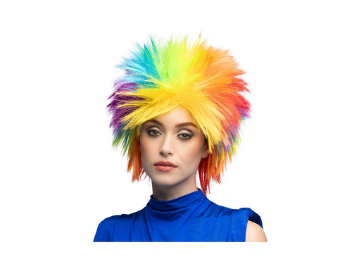 Peruka punkowa tęczowa