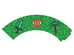 Papilotki na babeczki Piksele - 6 szt.