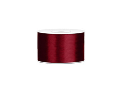 Tasiemka satynowa, bordowa, 38 mm / 25 m, 1 szt.