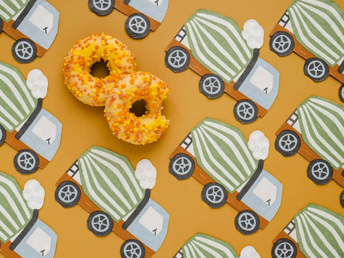 Serwetki urodzinowe Betoniarka - 16 x 13 cm - 20 szt.