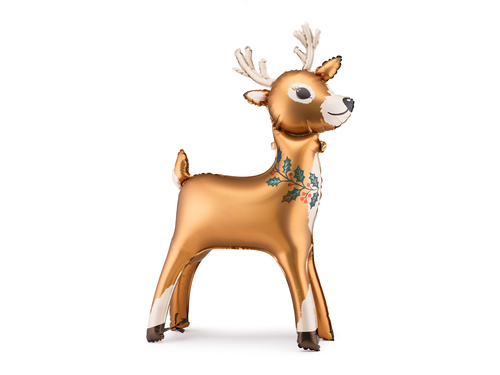 Balon foliowy stojący Renifer - 65 x 105 cm - 1 szt.
