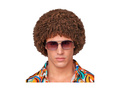 Brązowa peruka afro disco z lat 70.