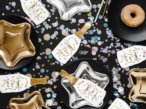 Serwetki Szampan Happy New Year - 7 x 19 cm - 20 szt.