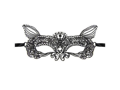Maska Wilk koronkowa czarna - 1 szt.