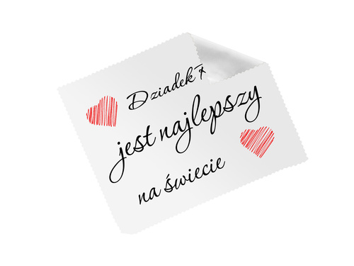 Ściereczka do okularów z imieniem na dzień dziadka - 1 szt.