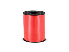 Wstążka ozdobna do balonów - pastelowa - jasnoczerwona - 458 m