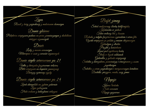 Weselne menu - 4 szt.