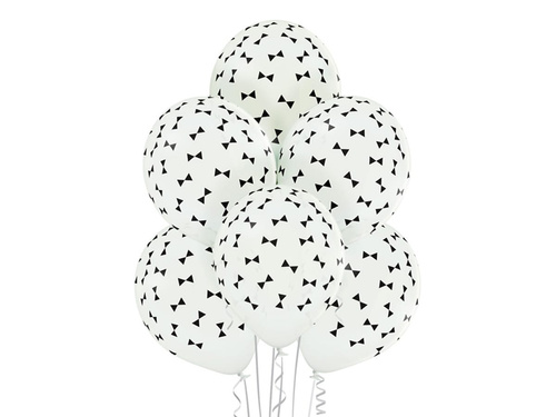 Balony lateksowe z nadrukiem Muszki - 12" - 6 szt.