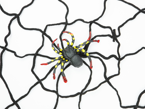 Duża pajęczyna czarna - 150 cm - 1 szt.