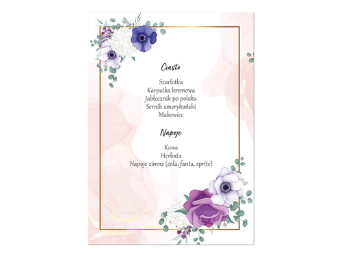 Weselne menu - 4 szt.