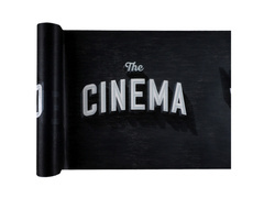 Bieżnik czarny Cinema - 30 cm x 5 m - 1 szt.