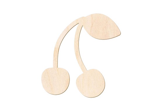 Drewniana dekoracja Wiśnia - 1 szt.