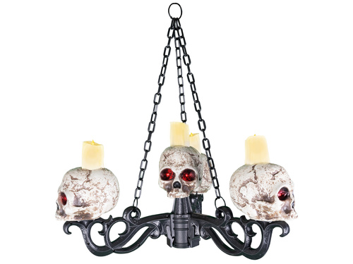 Dekoracja Halloweenowa Żyrandol z Czachami - 155 cm - 1 szt.